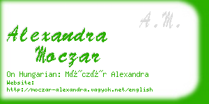 alexandra moczar business card